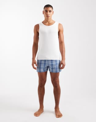 Asos Design Woven Boxers In White