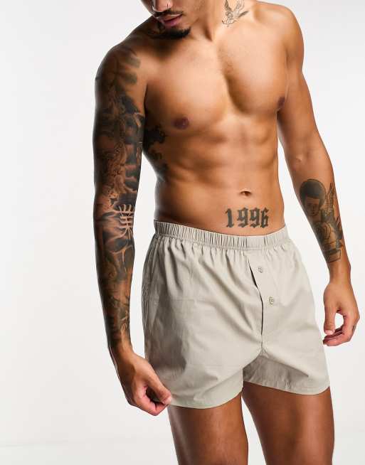 White woven hot sale boxer shorts