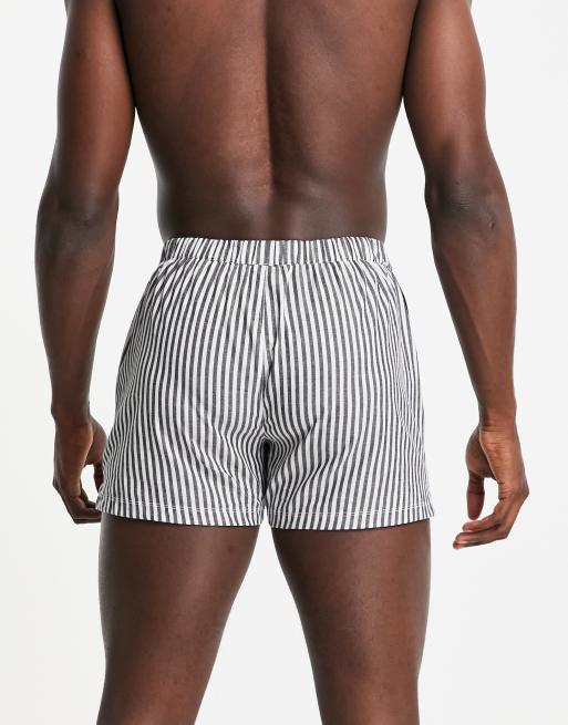 ASOS DESIGN woven boxers with spliced print