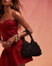 Princess Polly Karena cami v neck bow detail mini dress in black & red ditsy floral