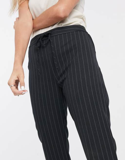 Pinstripe joggers clearance womens