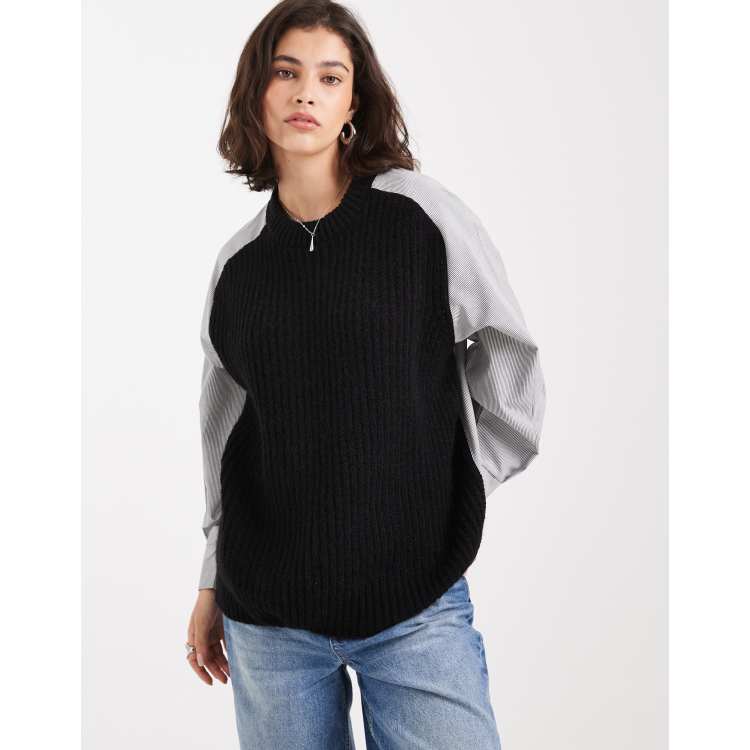 SALSATION WEAR（knitted sweater） Easy Knit Pattern | Chunky Sweater Frosty in Moss Stitch
