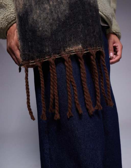 ASOS DESIGN - Écharpe oversize tissée à imprimé léopard