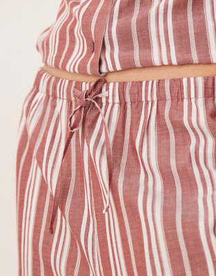 Asos Design Woven Long Sleeve Pajama Shirt