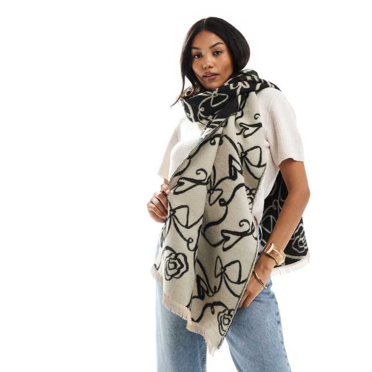 HYSFORM / FLORAL LARGE SCARF (スカーフ) FLORAL LARGE SCARF | HYSFORM™ | VERTICAL GARAGE OFFICIAL