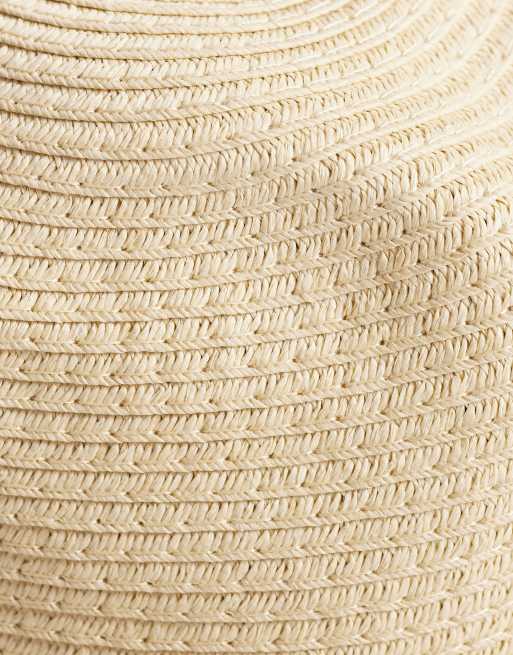 ASOS Design woven straw hat in neutral, 2 of 3