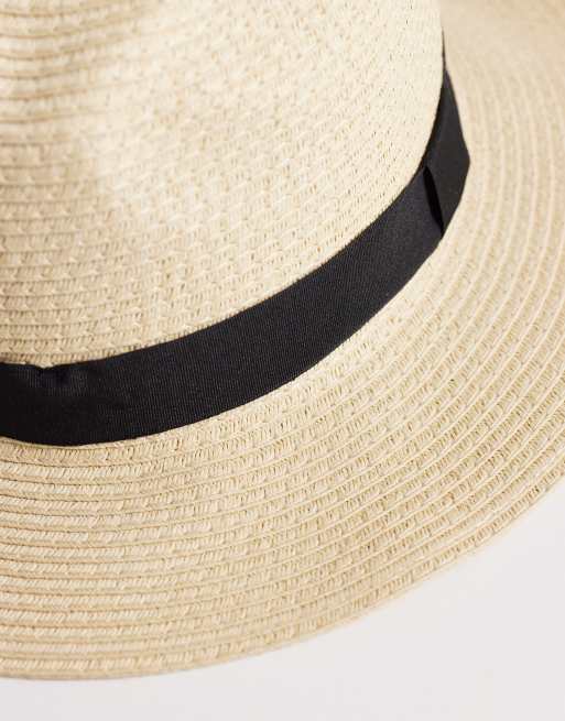 ASOS Design woven straw hat in neutral, 3 of 3