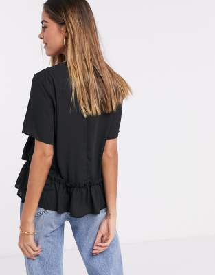 asos ruffle shirt