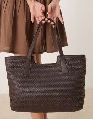 Asos Design Woven Tote Bag