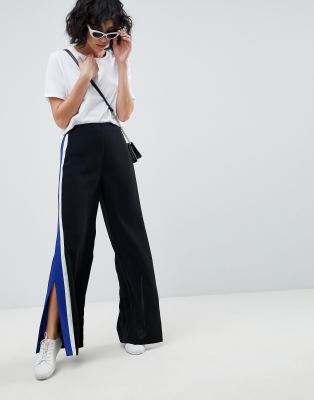 track pant with side stripe