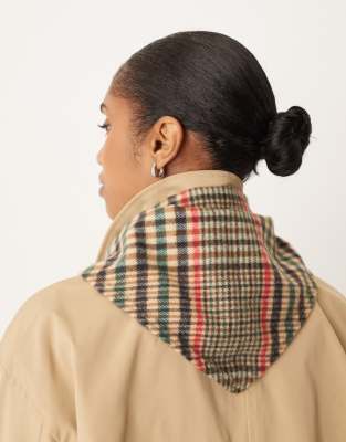 Asos Design Woven Triangle In Multi