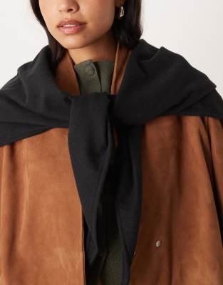 Asos Design Woven Triangle Scarf In Red