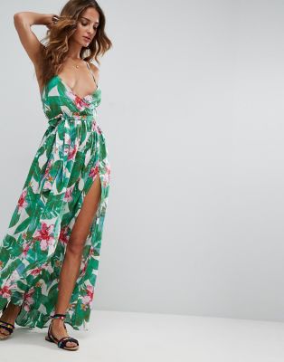 tropical cocktail dress