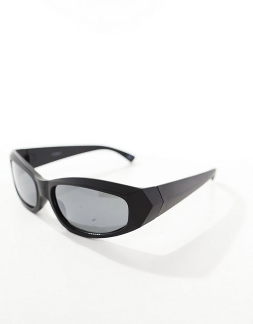 ASOS Wrap Around Sunglasses in Black for Men