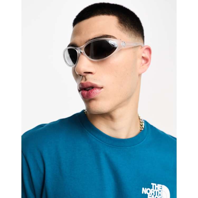 ASOS Wrap Around Sunglasses in Black for Men