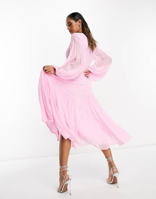 Asos balloon cheap sleeve dress