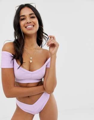 asos lilac bikini