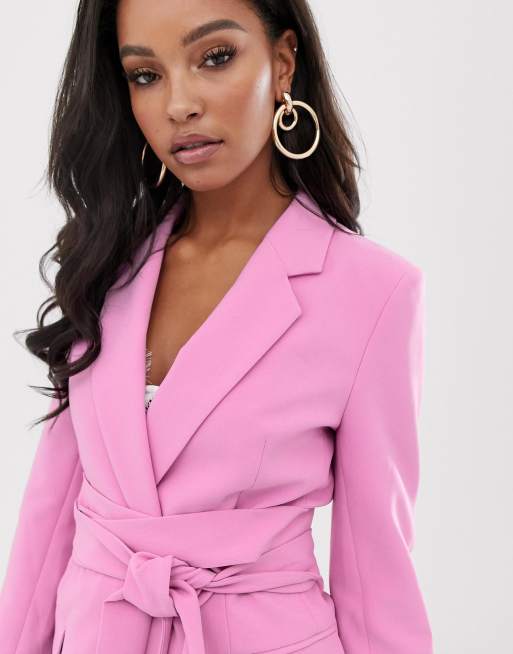 Belted 2025 wrap blazer