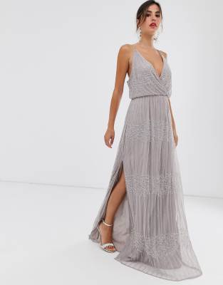 asos maxi wrap dress