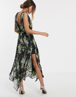 asos lilac floral dress