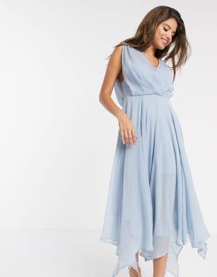 wrap drape dress