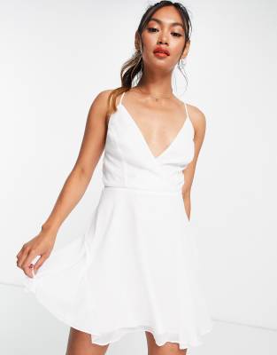 asos wrap mini dress