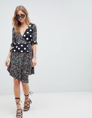 asos design wrap dress