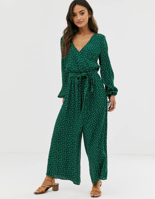 Green store spotty jumpsuit