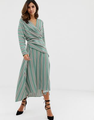 asos design wrap dress