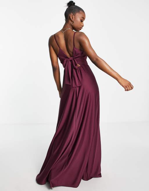 Plum bridesmaid store dresses asos