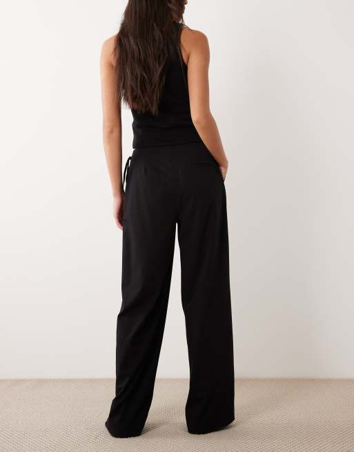 ASOS DESIGN wrap front tie detail tailored trouser in, 5 of 5