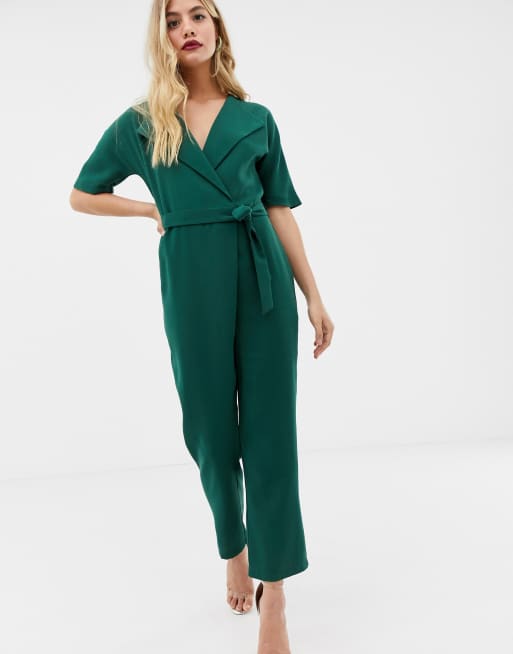 Asos wrap hot sale jumpsuit