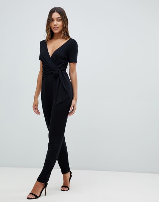 Asos cheap wrap jumpsuit