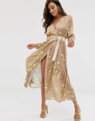 asos wrap maxi dress