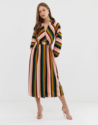 asos design wrap dress