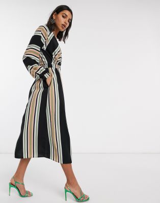 asos striped maxi dress