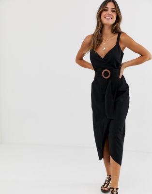 asos black maxi