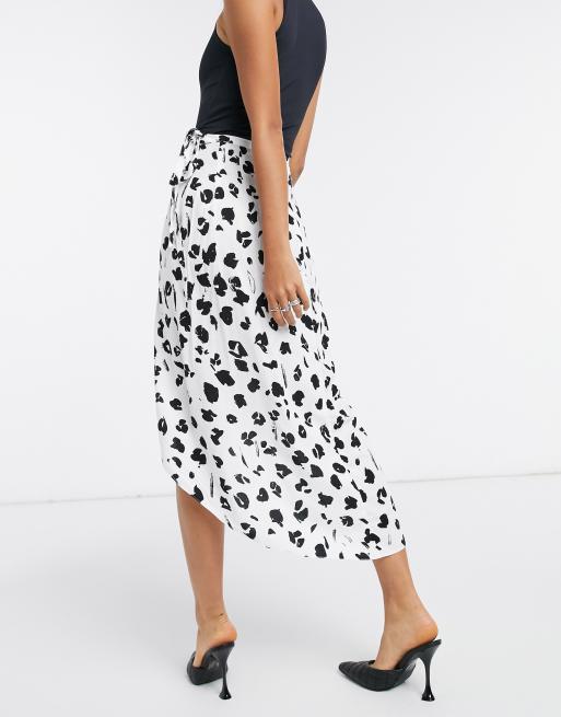 Leopard wrap skirt clearance asos