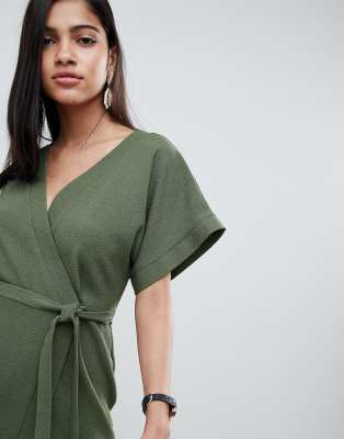 womens wrap mini dress