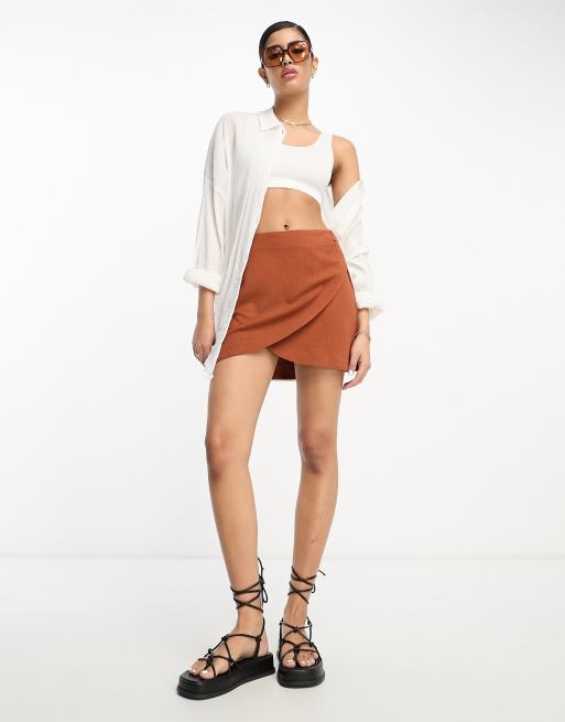 Brown skirt clearance asos