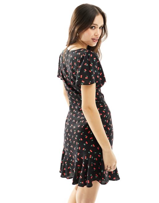 Asos cherry outlet dress