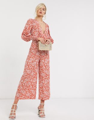 asos rust jumpsuit