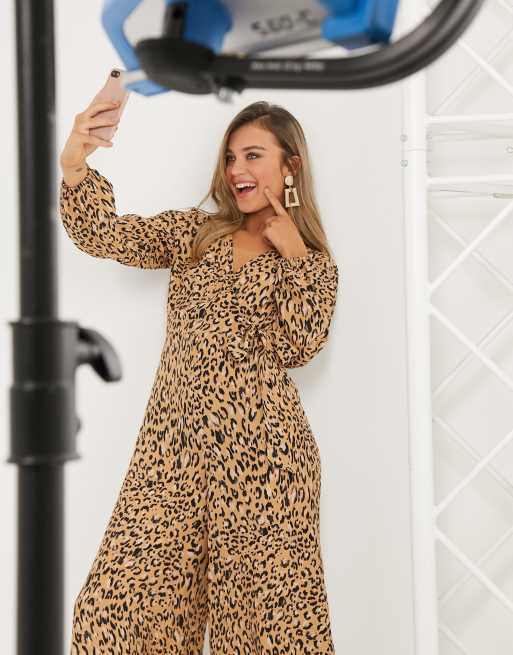 Leopard pantsuit shop