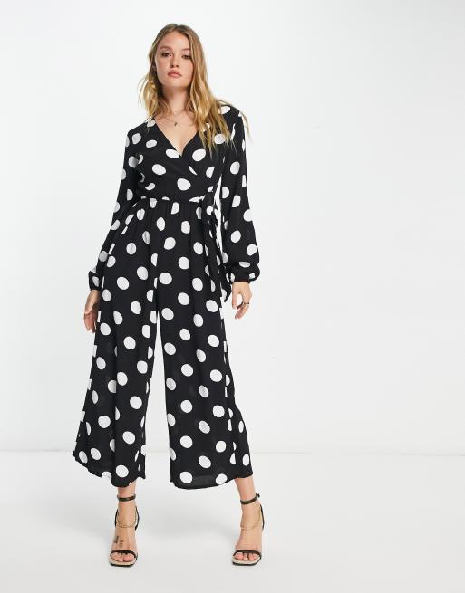 Polka dot best sale jumpsuit asos