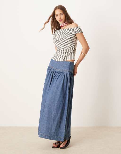 ASOS DESIGN wrap top in mono stripe, 3 of 4