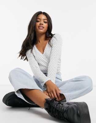asos wrap blouse