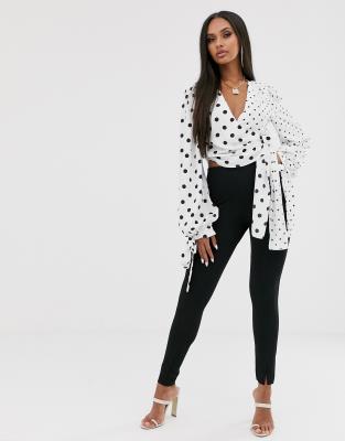 asos polka dot top