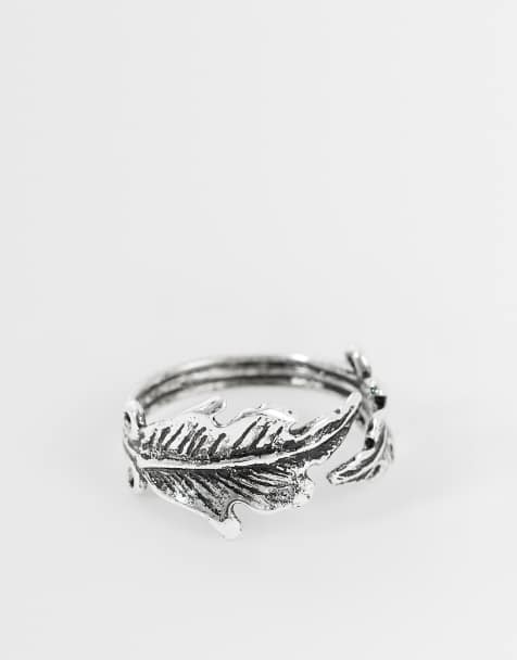 ASOS DESIGN wraparound ring i sølv - view 1