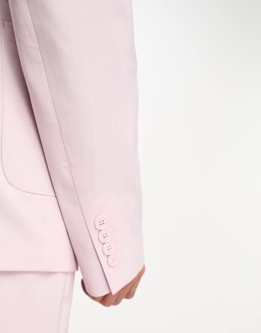 ASOS DESIGN – Wrzosowa marynarka garniturowa o obcisłym kroju, 5 z 5