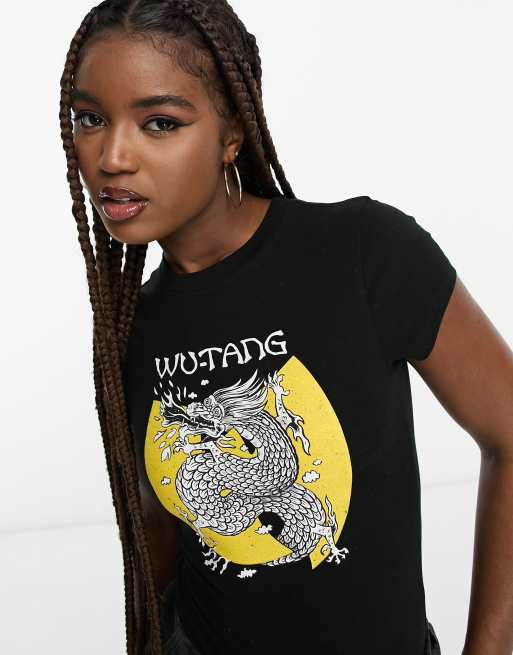 Body De Bebé Rock Off Con Logo Wu-Tang Clan - Algodón, Manga Corta, Negro